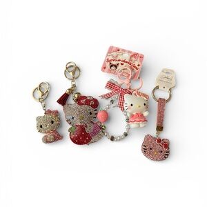 Hello Kitty Sparkling Keychain Collection - Set of 4